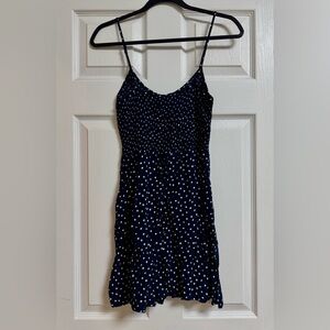H&M Divided // Navy Blue Polka Dot Dress // Size EUR 38 / US 8